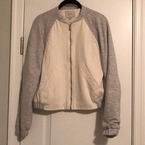 Two-tone cropped jacket